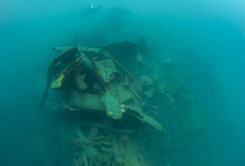 Restos de los cargueros encontrados por el equipo de Monica Chin. Foto: dirahsiakan / Astroawani
